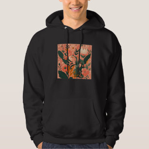 Cute Botanical Roses Illustration Gorgeous Flower Hoodie