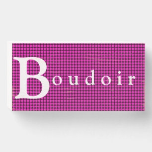 Cute Boudoir Bedroom Wooden Box Sign