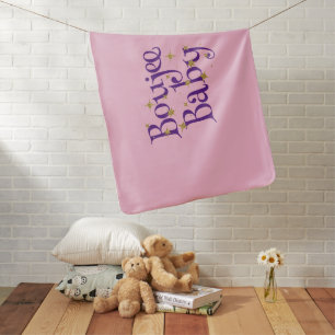 Cute Boujee Baby Purple and Pink Blanket