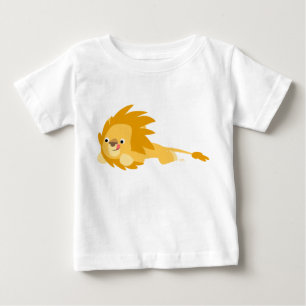 Cute Bouncy Cartoon Lion Baby T-Shirt