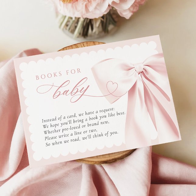 Cute Bow Books for Baby Enclosure Card (Creator Uploaded)