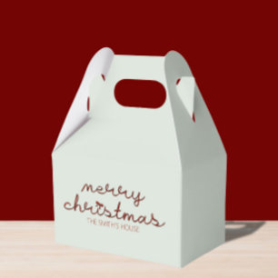 Cute Bow Christmas Favor Box