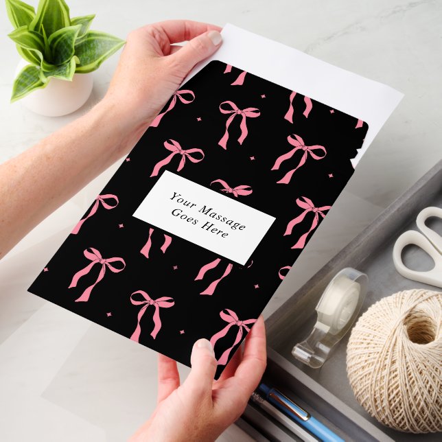 Cute Bow customizable envelope mailers (Desk)