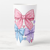 Cute Bow Ribbon Pattern – Pink Blue & Purple Bow