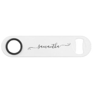 Cute Bow Signature Name Bar Key