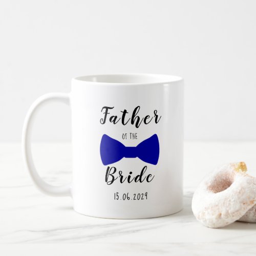 Cute Bow Tie Father of the Bride Personalized Coffee Mug