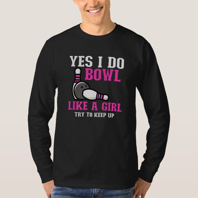 Cute Bowling For Women Girls Bowler Spare Me Ladie T-Shirt (Front)