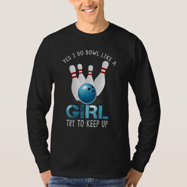Cute Bowling For Women Girls Bowler Spare Me Ladie T-Shirt (Front)