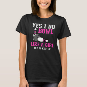 Cute Bowling For Women Girls Bowler Spare Me Ladie T-Shirt