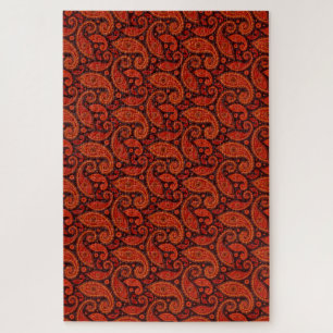 Cute bown swirl paisley patterns Case-Mate iPhone Jigsaw Puzzle