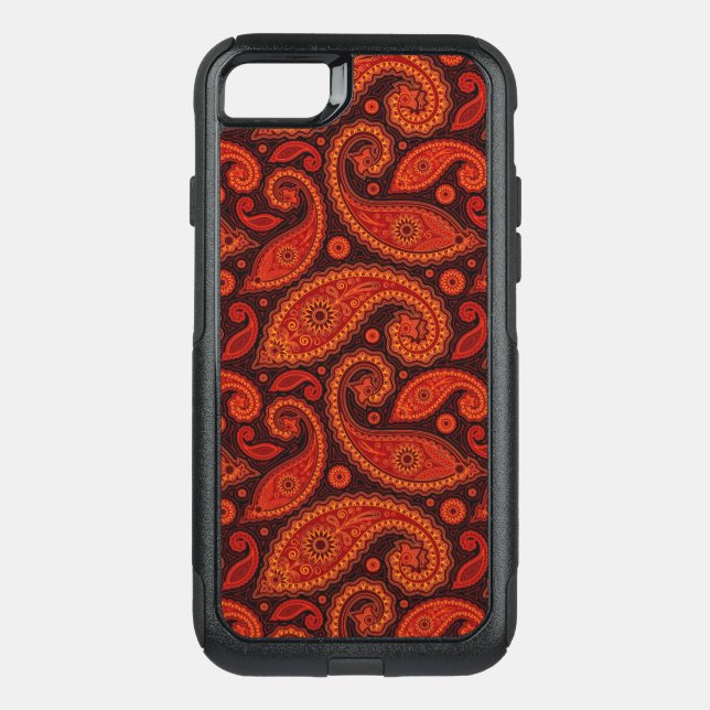 Cute bown swirl paisley patterns otterbox iPhone case (Back)