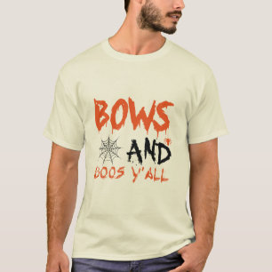 Cute Bows Boos Y'all Halloween T-Shirt