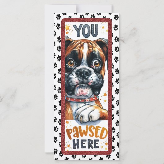 Cute Boxer Dog (Back)