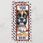 Cute Boxer Dog (Front/Back)