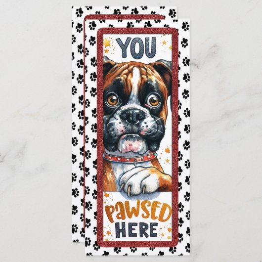 Cute Boxer Dog (Front/Back)