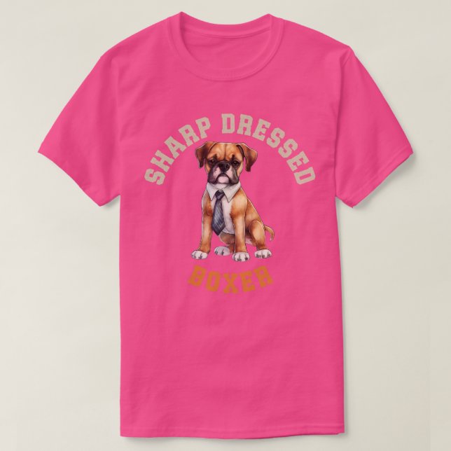 Cute Boxer Dog 5 T-Shirt (Design Front)