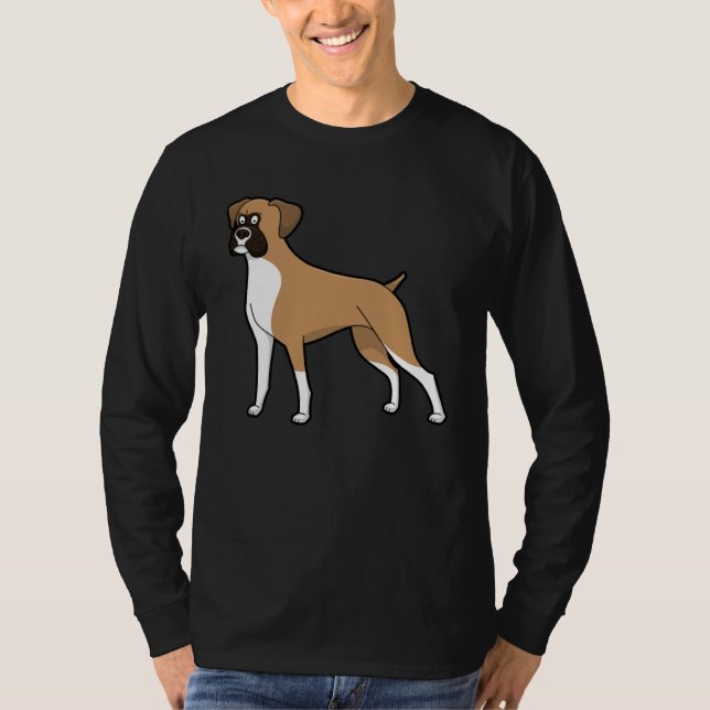 Cute Boxer Dog  Dog T-Shirt (Front)