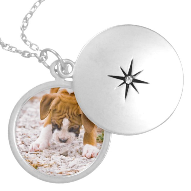 Cute Boxer Dog Necklace (Front)