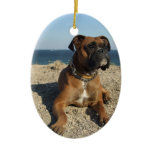 Cute Boxer Dog Ornament