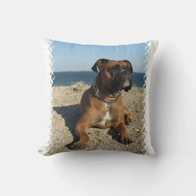 Cute Boxer Dog Pillow Zazzle