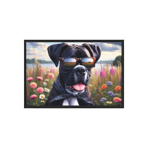 Cute Boxer Dog with Shades