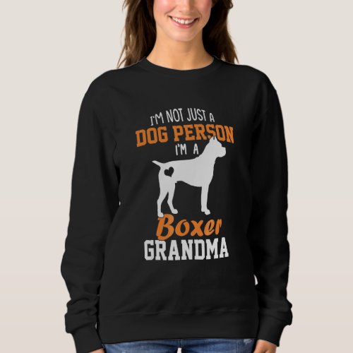 Cute Boxer Grandma  Boxer Dog Mom  Mothers Day Sweatshirt