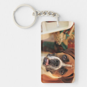 Cute Boxer Keychain