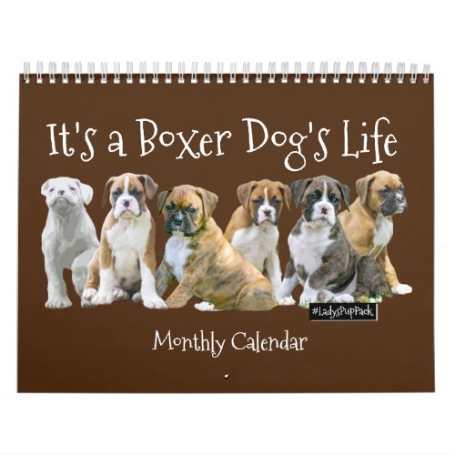 Cute Boxer Puppies Calendar