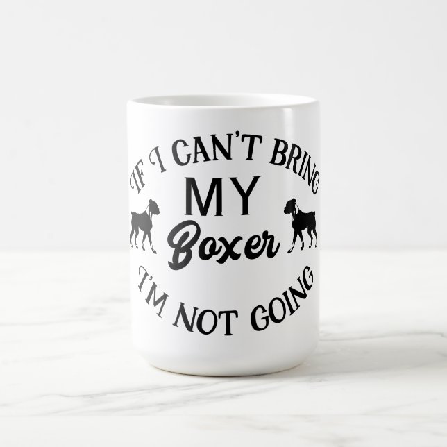 Cute Boxer Puppy Dog Mom Dad - Boxer Dogs Love Coffee Mug (Center)