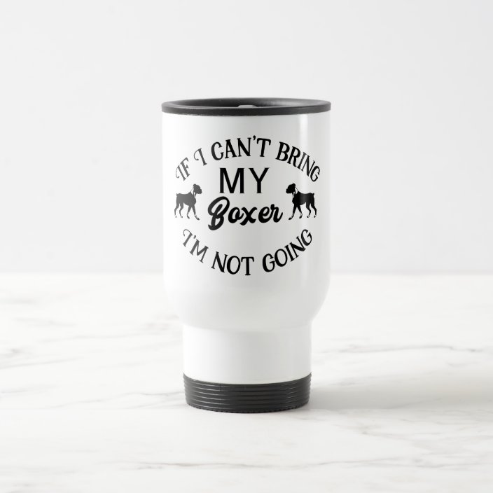 Cute Boxer Puppy Dog Mom Dad Boxer Dogs Love Travel Mug Zazzle Com