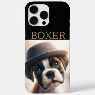 Cute Boxer Puppy – Stylish Dog Art iPhone 16 Pro Max Case