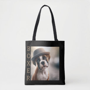 Cute Boxer Puppy – Stylish Dog Art Tote Bag
