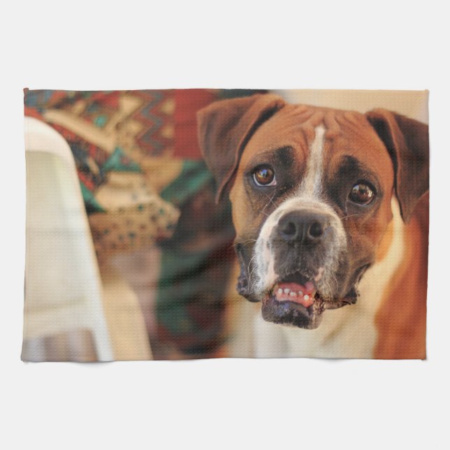 Cute Boxer Towel (Horizontal)