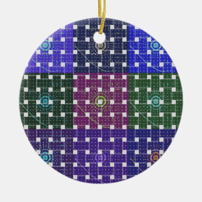 cute boxes ceramic ornament (Front)