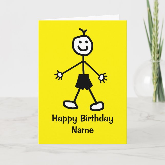 Cute Boy Birthday Card (Front)