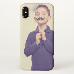 Cute Boy Custom iPhone X Matte Case