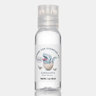 Cute Boy Dinosaur Hatching Baby Shower Hand Sanitizer
