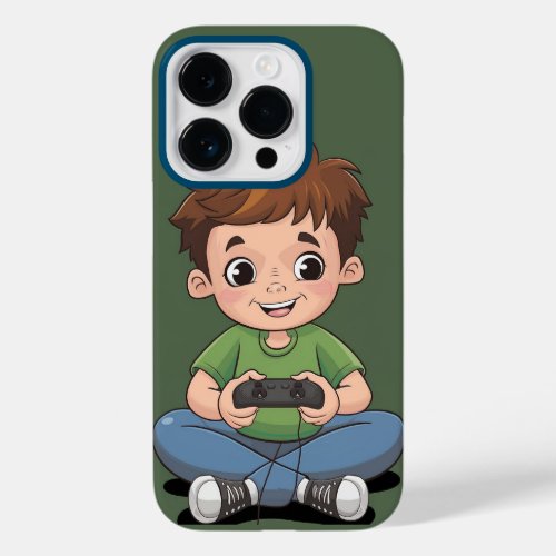 Cute boy  Game Console Case_Mate iPhone 14 Pro Case
