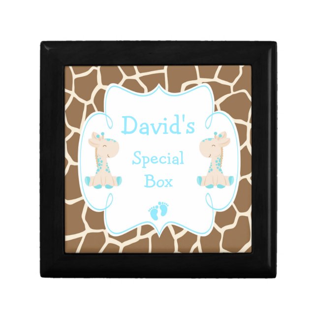 Cute Boy Giraffe Gift Box (Front)