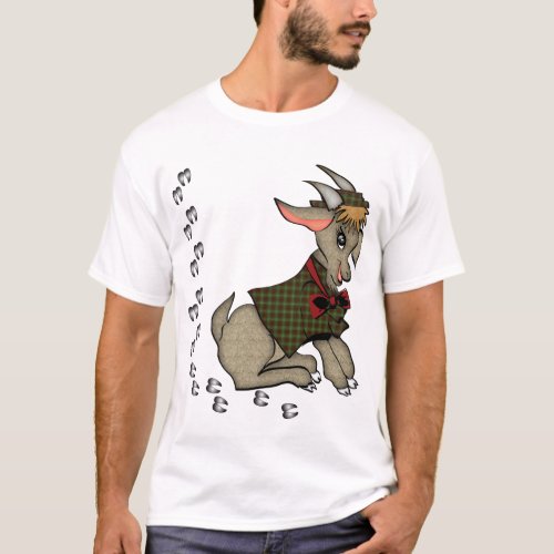 Cute Boy Goat with Bowtie T_Shirt