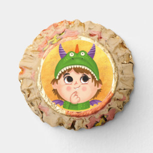 Cute boy in a Dragon costume  Reese's Peanut Butter Cups