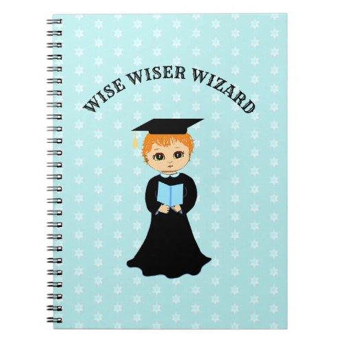 Cute Boy in Graduation Gown Notebook