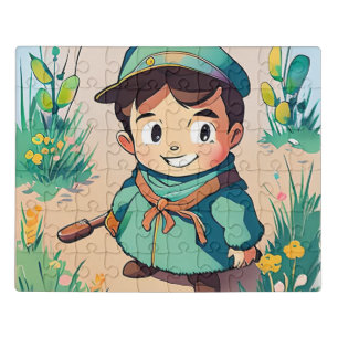Cute Boy Scout Jigsaw Puzzle