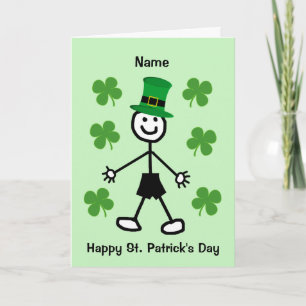 Cute Boy St Patrick's Day Card