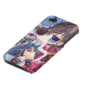 Cute boy with eye patch iPhone case (Bottom)