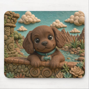 Cute Boykin Spaniel Puppy, Baby Dog Mouse Pad