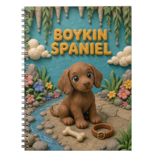Cute Boykin Spaniel Puppy, Baby Dog Notebook