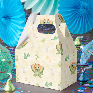 Cute Boys Dino Birthday Dinosaur Favor Boxes