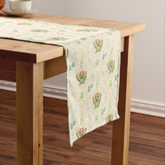 Cute Boys Dino Birthday Dinosaur Short Table Runner