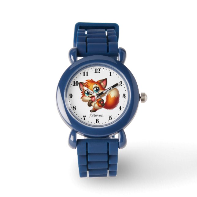 Cute boys fox lovers add name   watch (Front)